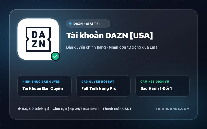 Tài khoản DAZN [USA]