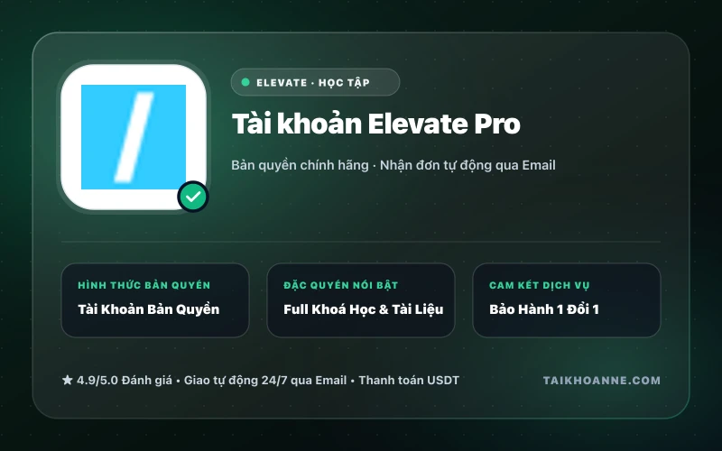 Tài khoản Elevate Pro