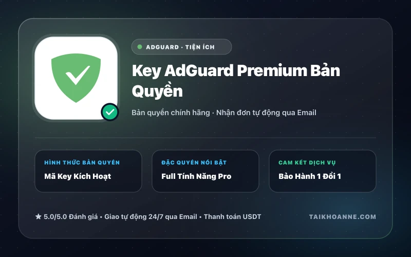 Key AdGuard Premium Bản Quyền