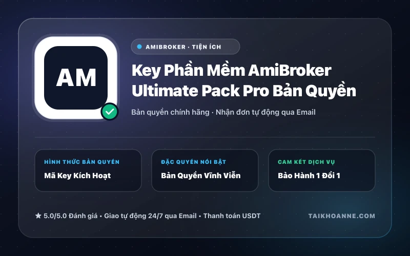 Key Phần Mềm AmiBroker Ultimate Pack Pro Bản Quyền