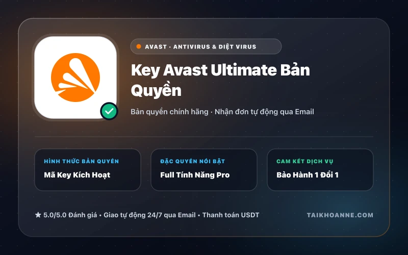 Key Avast Ultimate Bản Quyền