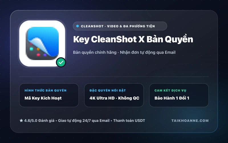 Key CleanShot X Bản Quyền