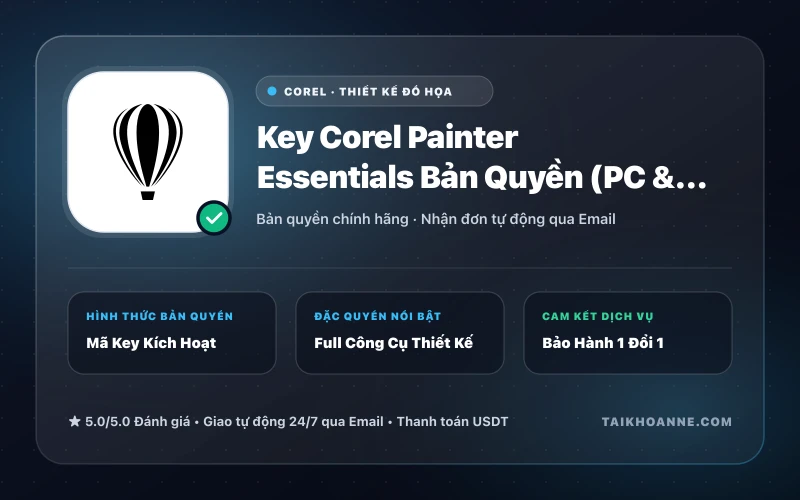Key Corel Painter Essentials Bản Quyền (PC & Mac)