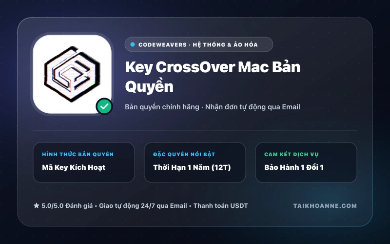 Key CrossOver Mac Bản Quyền