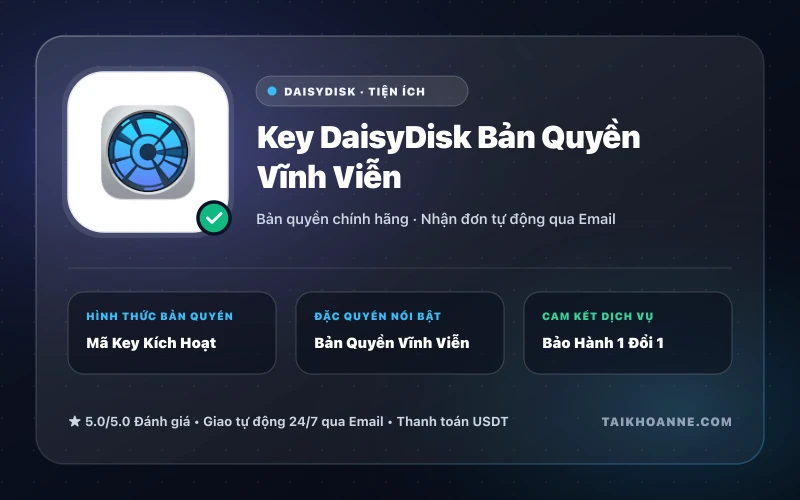 Key DaisyDisk Bản Quyền Vĩnh Viễn
