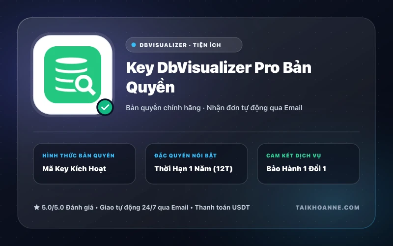 Key DbVisualizer Pro Bản Quyền