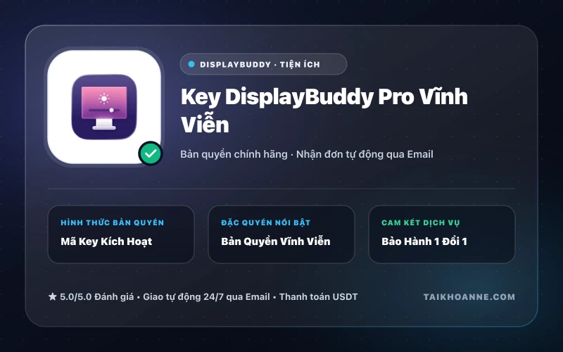 Key DisplayBuddy Pro Vĩnh Viễn