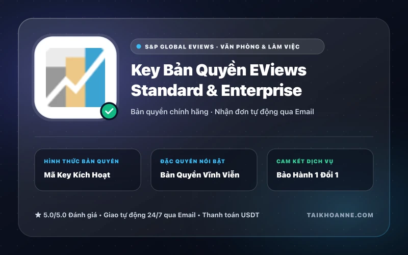 Key Bản Quyền EViews Standard & Enterprise