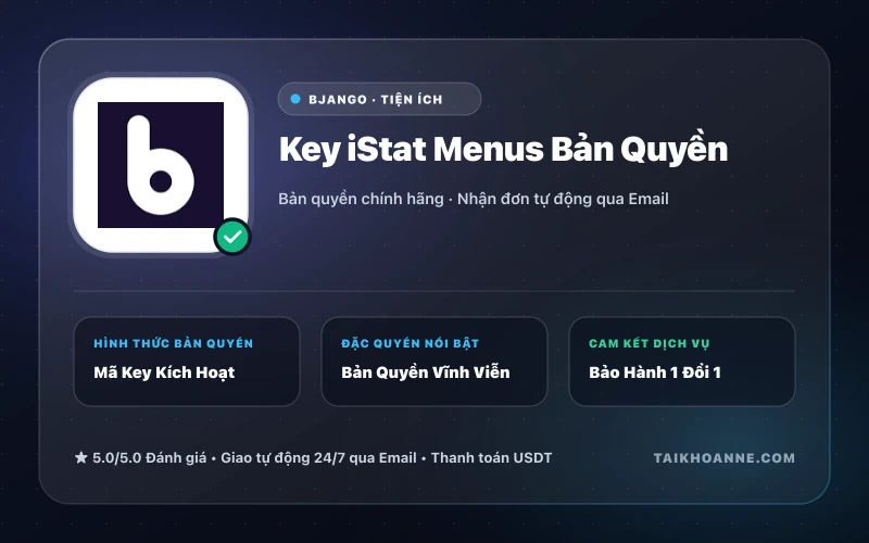 Key iStat Menus Bản Quyền