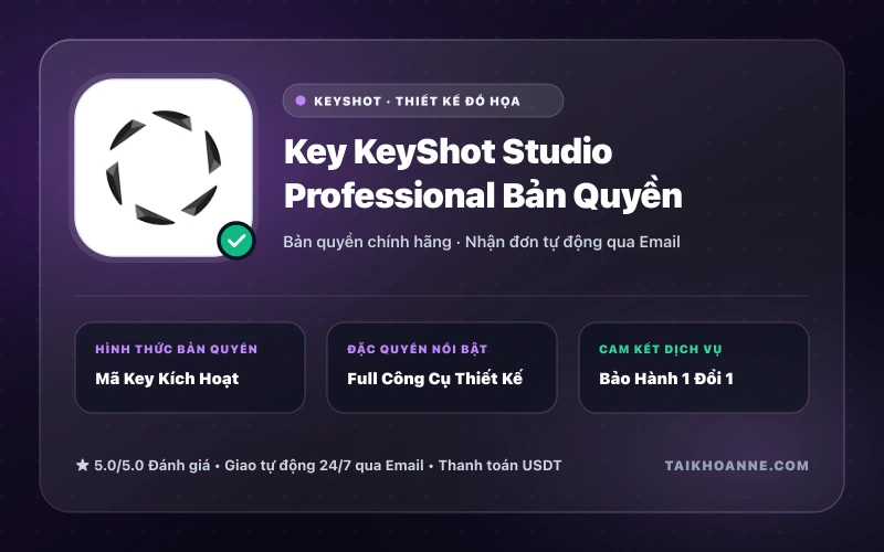Key KeyShot Studio Professional Bản Quyền
