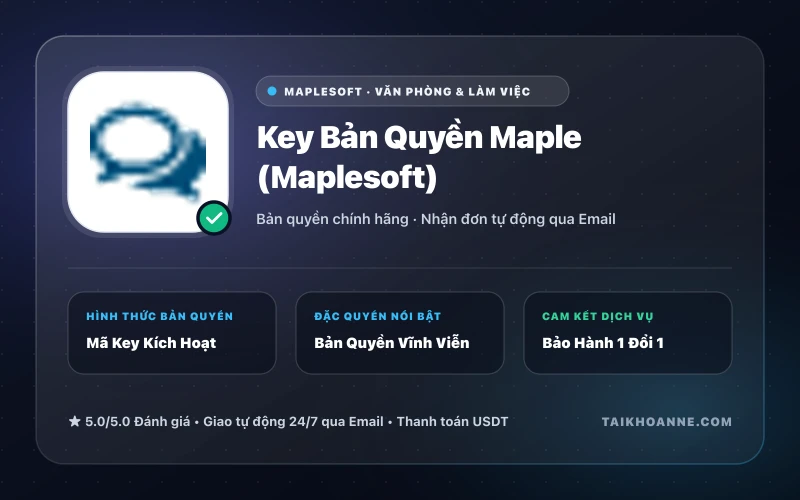 Key Bản Quyền Maple (Maplesoft)