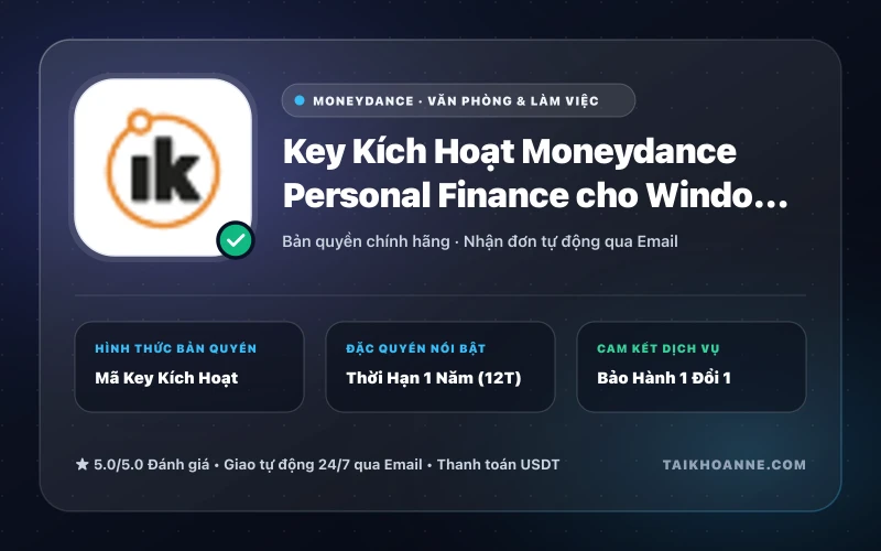Key Kích Hoạt Moneydance Personal Finance cho Windows CD Key