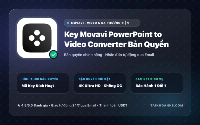 Key Movavi PowerPoint to Video Converter Bản Quyền