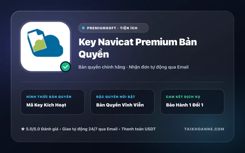Key Navicat Premium Bản Quyền
