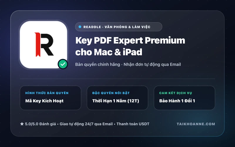 Key PDF Expert Premium cho Mac & iPad