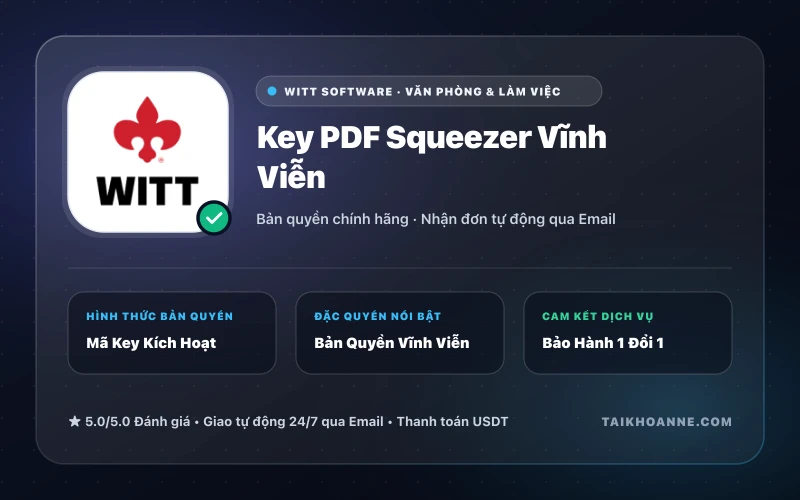 Key PDF Squeezer Vĩnh Viễn