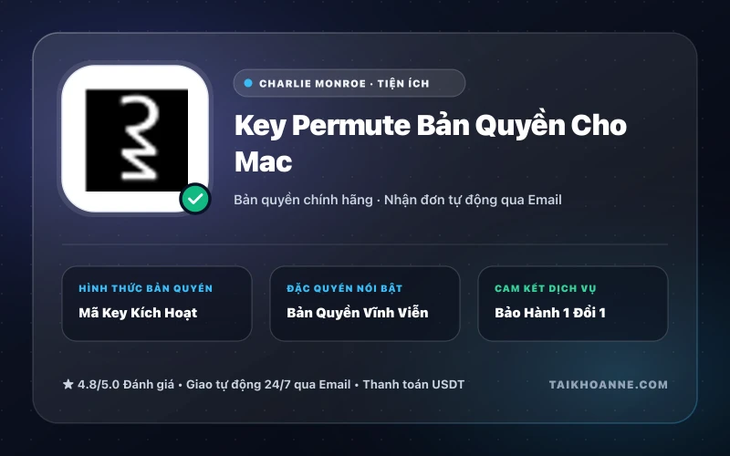 Key Permute Bản Quyền Cho Mac