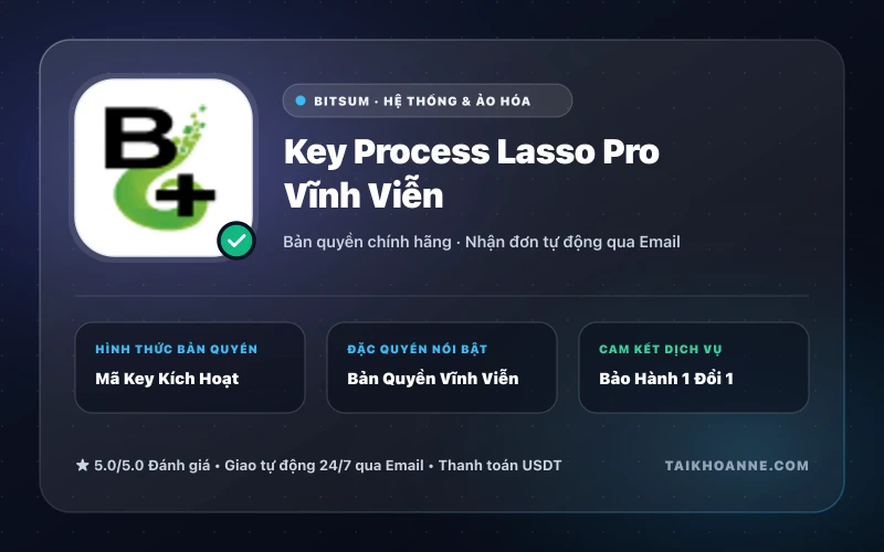 Key Process Lasso Pro Vĩnh Viễn
