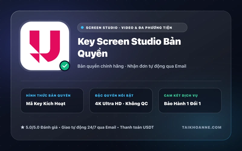 Key Screen Studio Bản Quyền