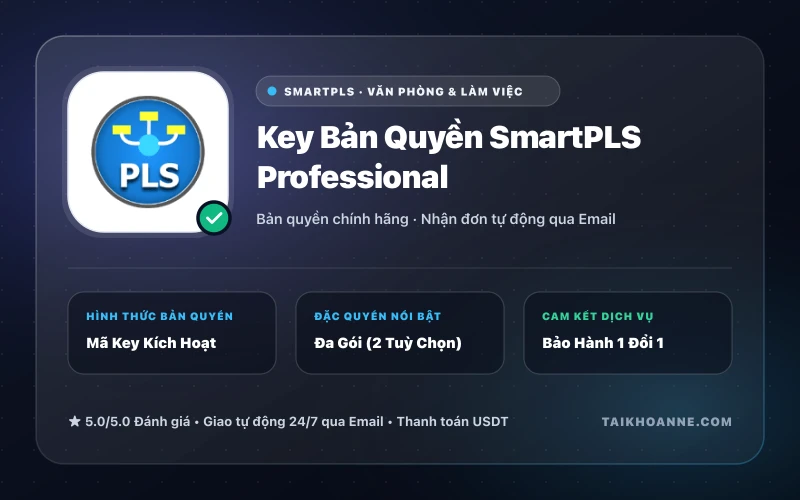 Key Bản Quyền SmartPLS Professional