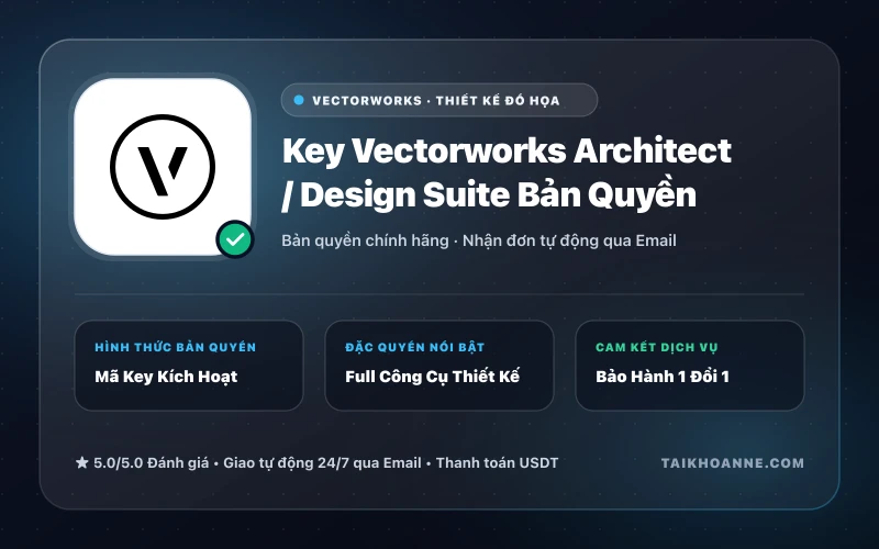 Key Vectorworks Architect / Design Suite Bản Quyền