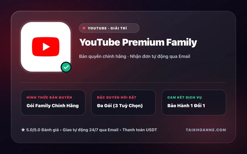 YouTube Premium Family