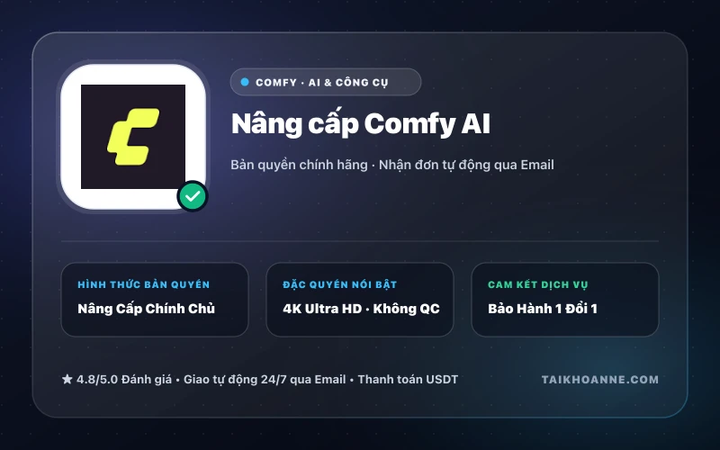 Nâng cấp Comfy AI