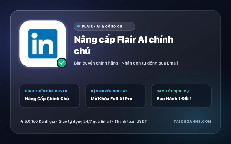 Nâng cấp Flair AI chính chủ