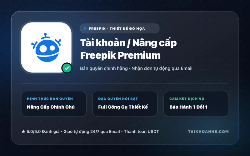 Tài khoản / Nâng cấp Freepik Premium