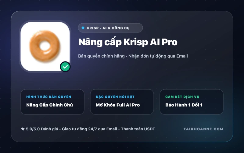 Nâng cấp Krisp AI Pro