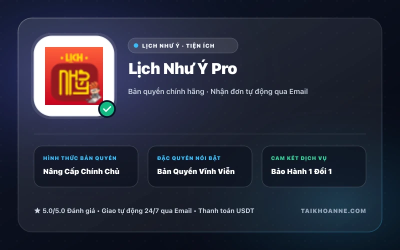 Lịch Như Ý Pro