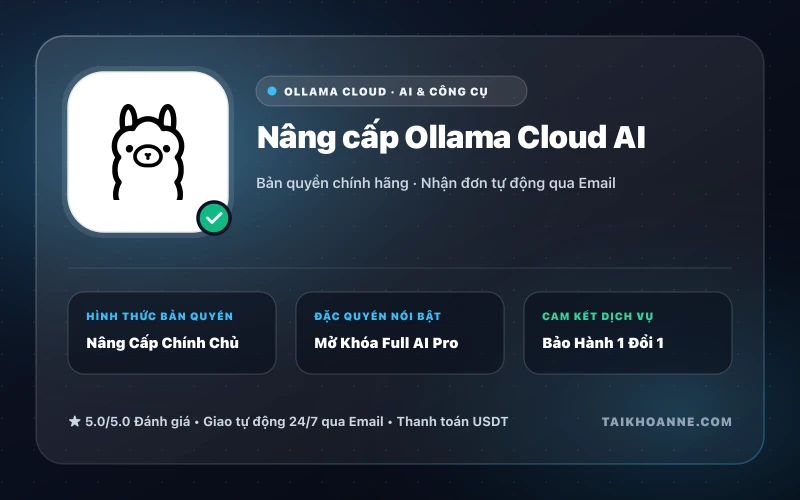 Nâng cấp Ollama Cloud AI