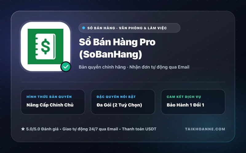 Sổ Bán Hàng Pro (SoBanHang)