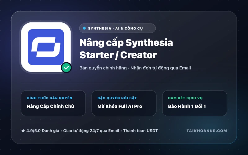 Nâng cấp Synthesia Starter / Creator