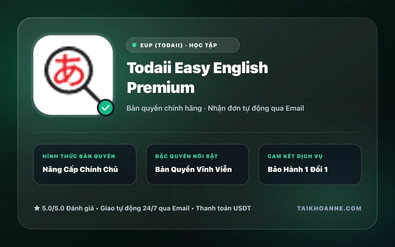 Todaii Easy English Premium