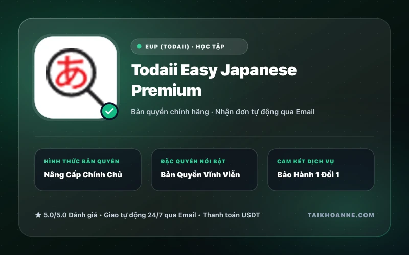 Todaii Easy Japanese Premium