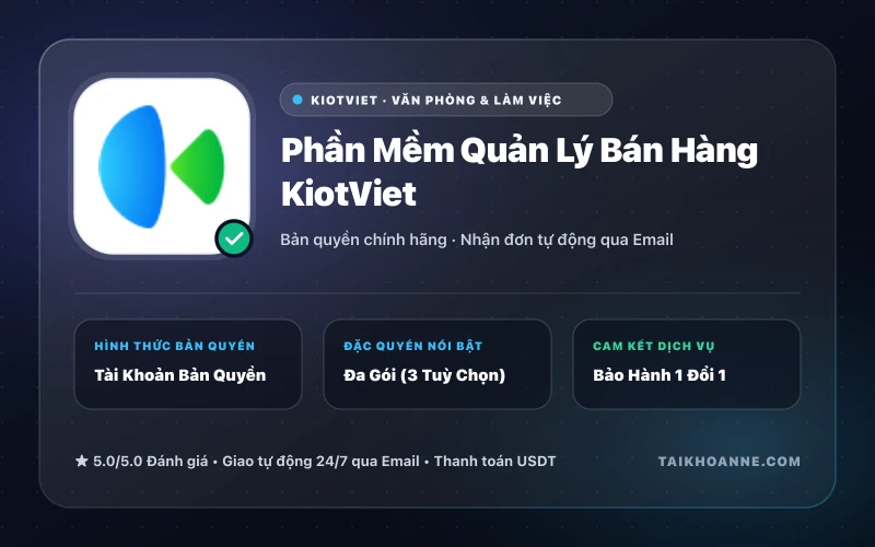Phần Mềm Quản Lý Bán Hàng KiotViet