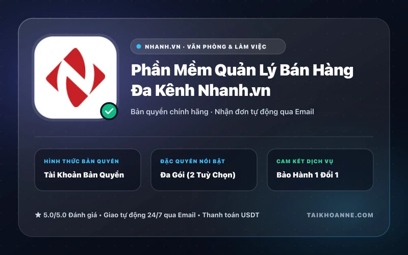 Phần Mềm Quản Lý Bán Hàng Đa Kênh Nhanh.vn