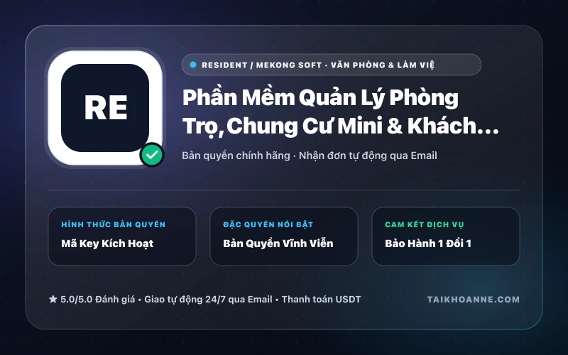 Phần Mềm Quản Lý Phòng Trọ, Chung Cư Mini & Khách Sạn