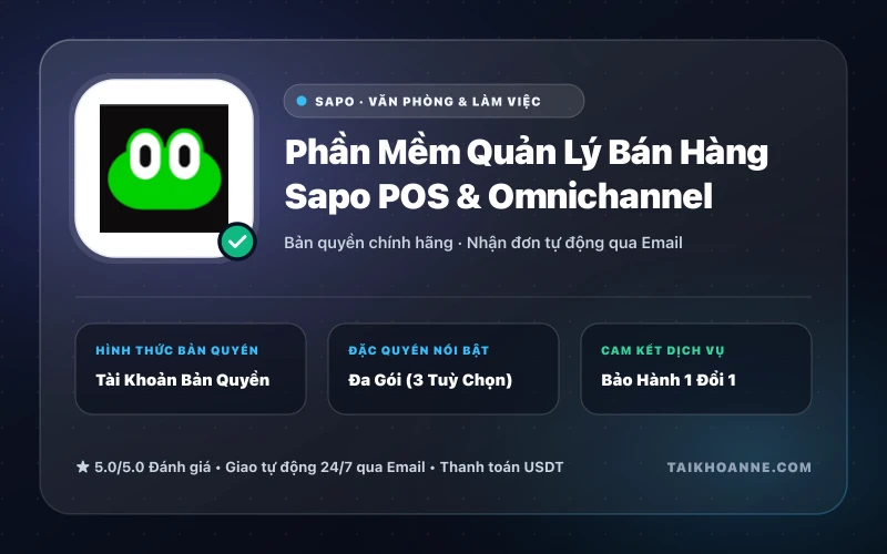 Phần Mềm Quản Lý Bán Hàng Sapo POS & Omnichannel