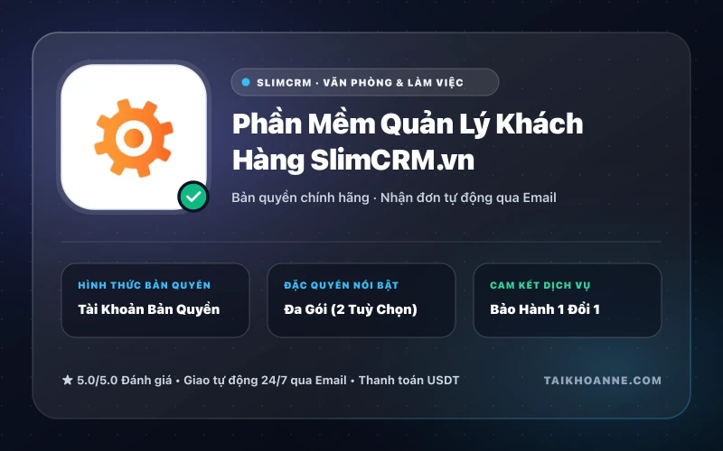 Phần Mềm Quản Lý Khách Hàng SlimCRM.vn