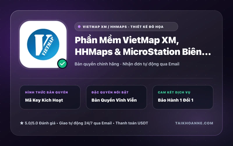 Phần Mềm VietMap XM, HHMaps & MicroStation Biên Tập Bản Đồ Địa Chính