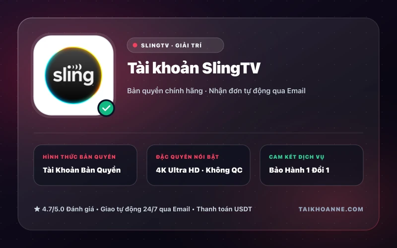 Tài khoản SlingTV