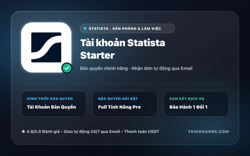 Tài khoản Statista Starter