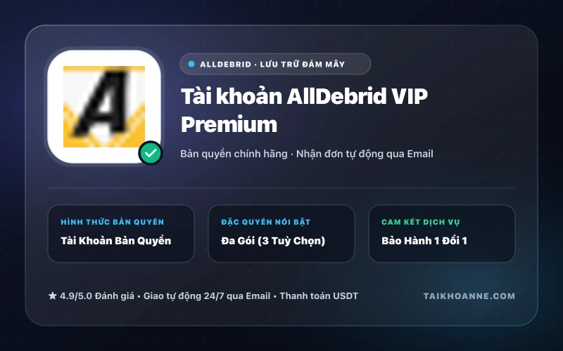 Tài khoản AllDebrid VIP Premium
