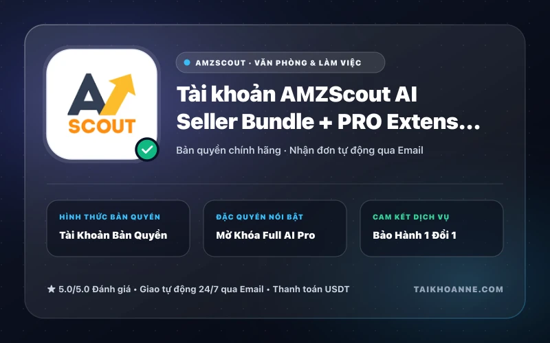 Tài khoản AMZScout AI Seller Bundle + PRO Extension