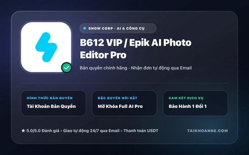 B612 VIP / Epik AI Photo Editor Pro