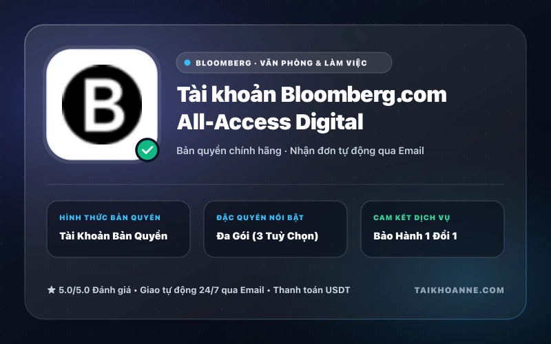 Tài khoản Bloomberg.com All-Access Digital
