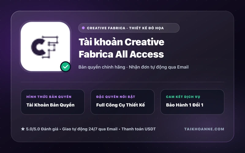 Tài khoản Creative Fabrica All Access