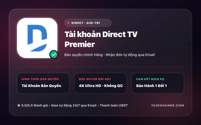 Tài khoản Direct TV Premier